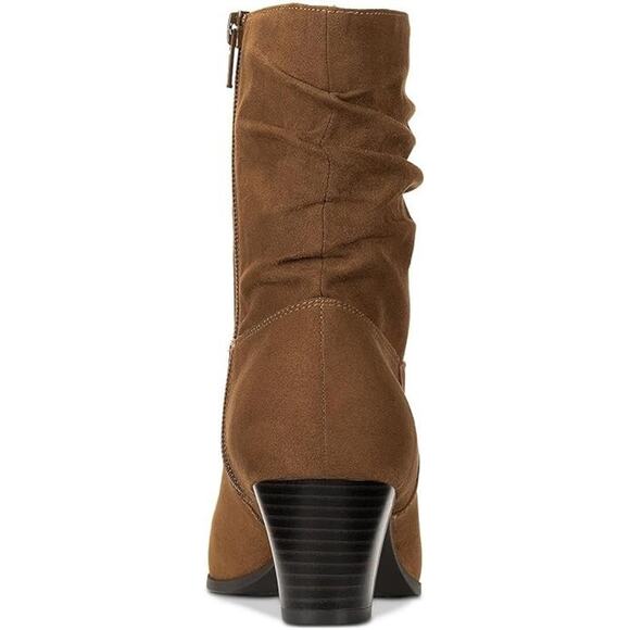 Style & Co Women's Piviee Slouch Booties, Cognac Smooth Size 6M - Picture 3 of 5